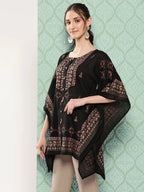 Yufta Printed Kimono Sleeve Ethnic Kaftan Top | Grocsy