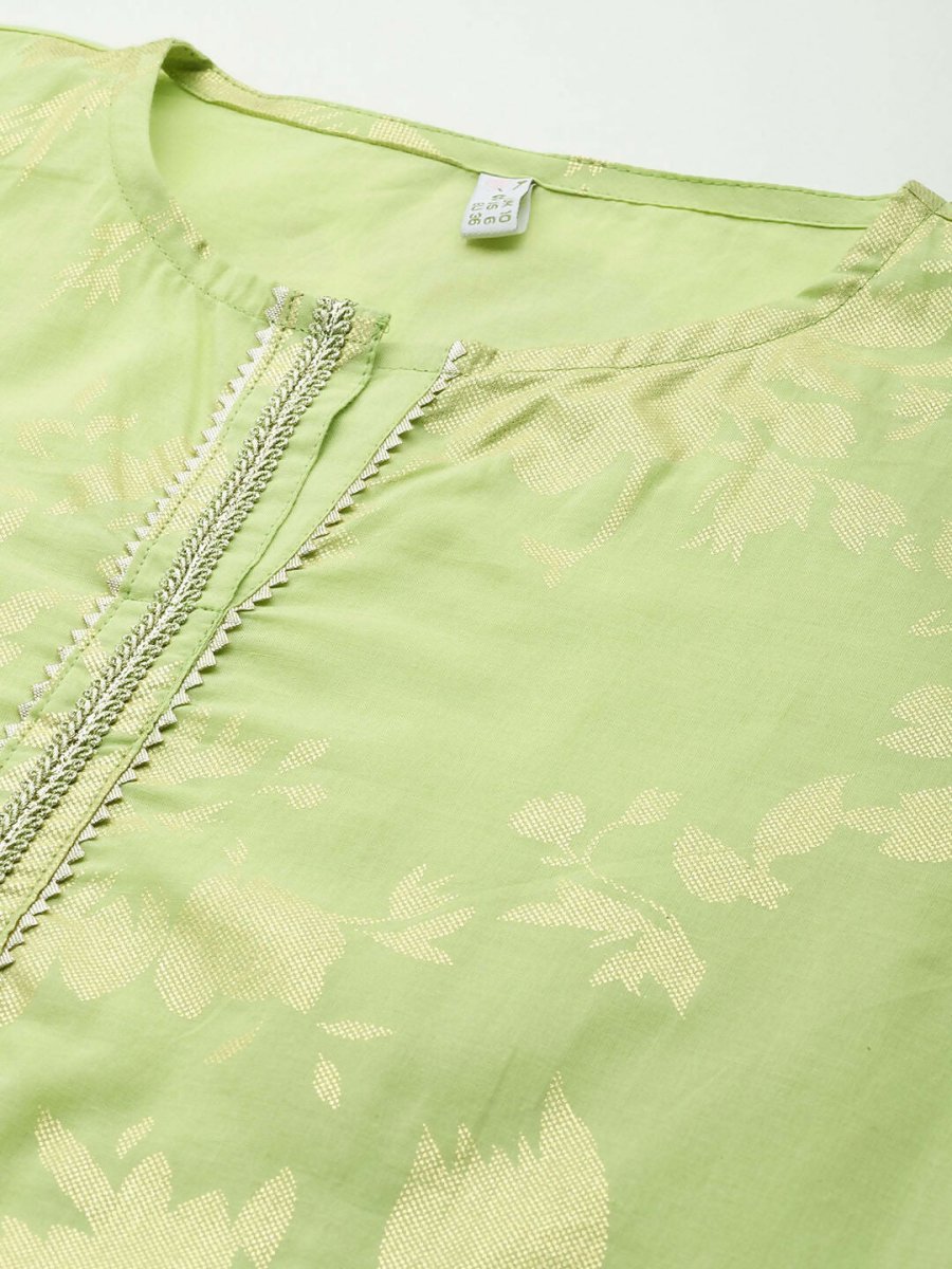 Ahalyaa Women's Traditional wear Kurta Set - Green | Grocsy