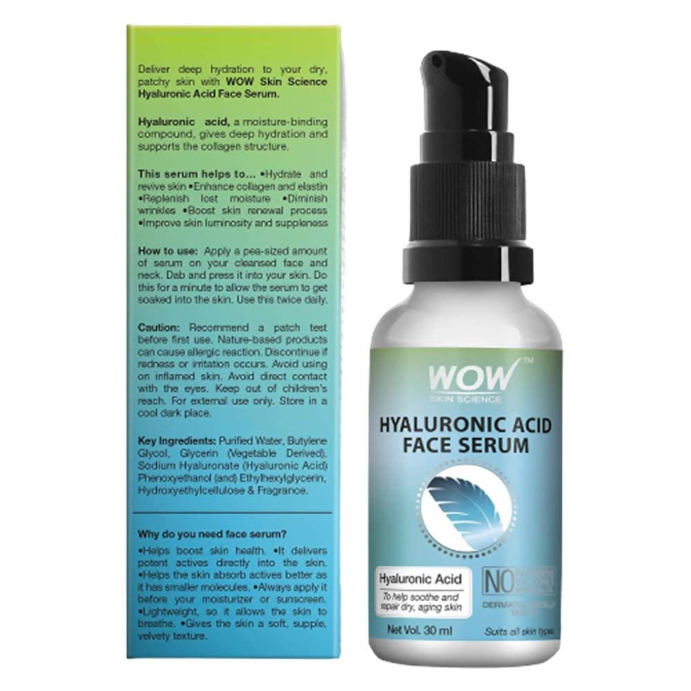 Wow Skin Science Hyaluronic Acid Moisturising Face Serum | Grocsy