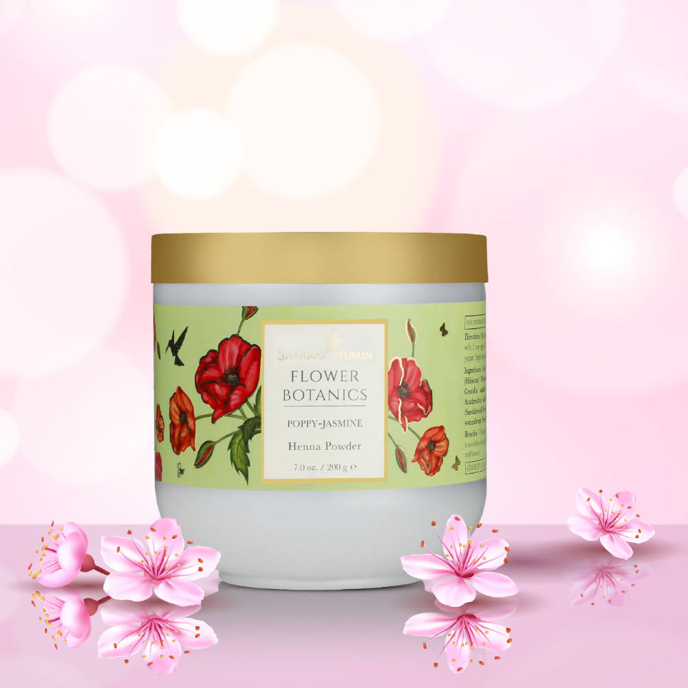 Shahnaz Husain Flower Botanics – Poppy-Jasmine Henna Powder | Grocsy