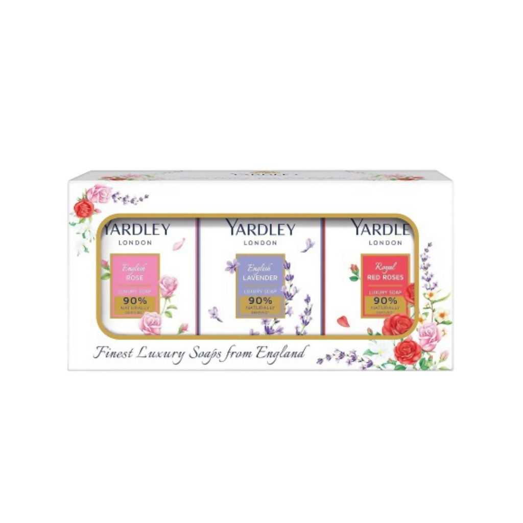 Yardley London English Lavender, English Rose, Royal Red Roses Luxury Soap for Women | Grocsy