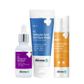 The Derma Co Summer Essential Bestseller Kit with Salicylic and Hyaluronic for Active Acne | Grocsy