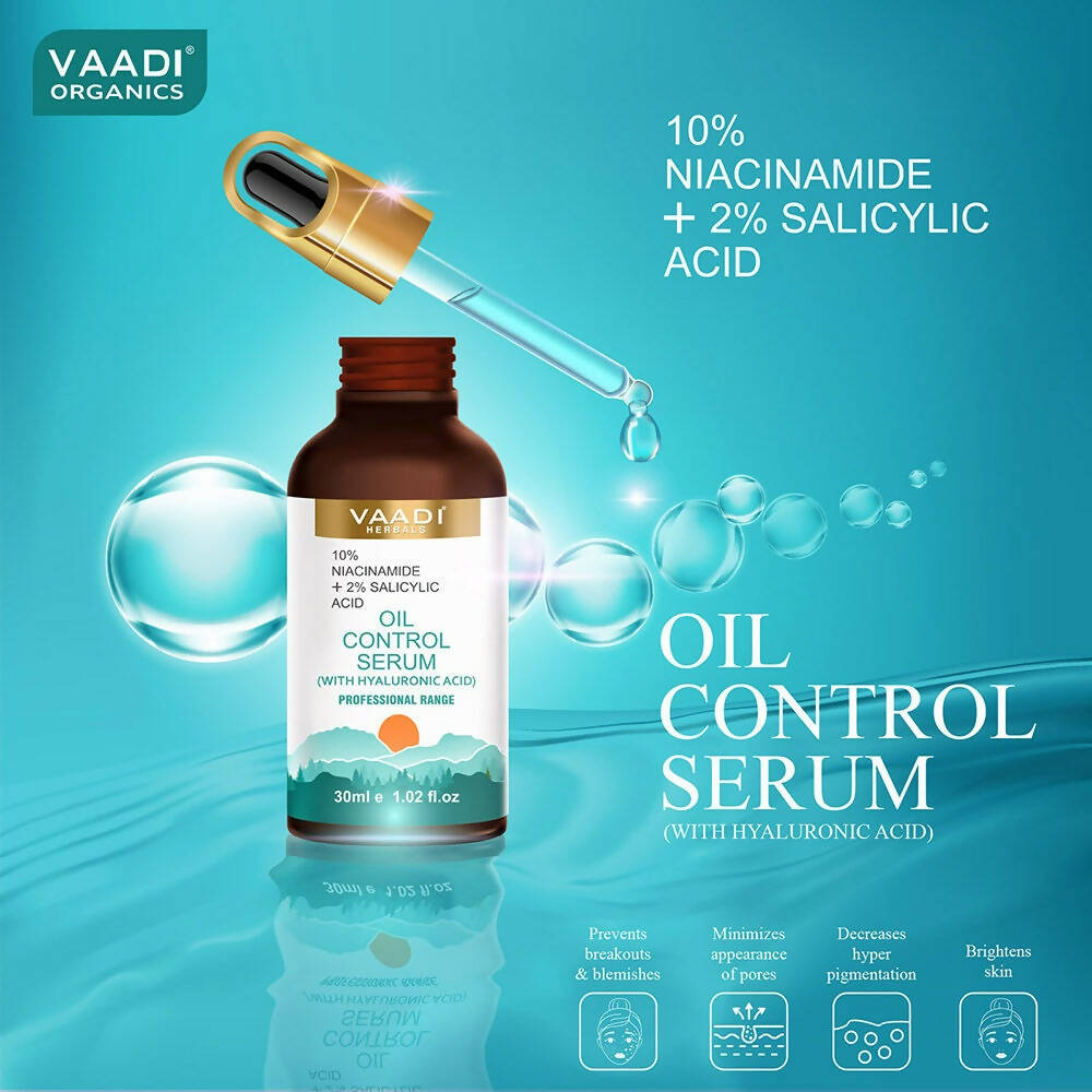 Vaadi Herbals Oil Control Serum With 10 % Niacinamide & 2% Salicylic Acid | Grocsy