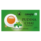 Girnar Black Tea Bags - Pudina | Grocsy
