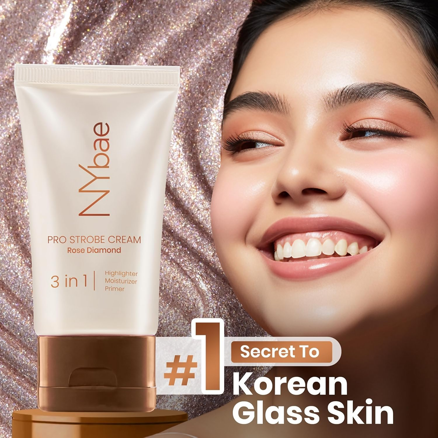 NY Bae PRO Strobe Cream - Rose Diamond | Grocsy
