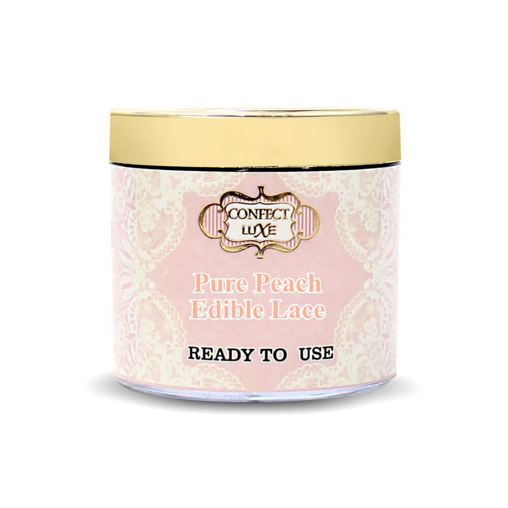 Confect Pure Peach | Edible Lace | Grocsy