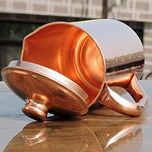Pure Copper Water Jug With Handles And Lid | Grocsy