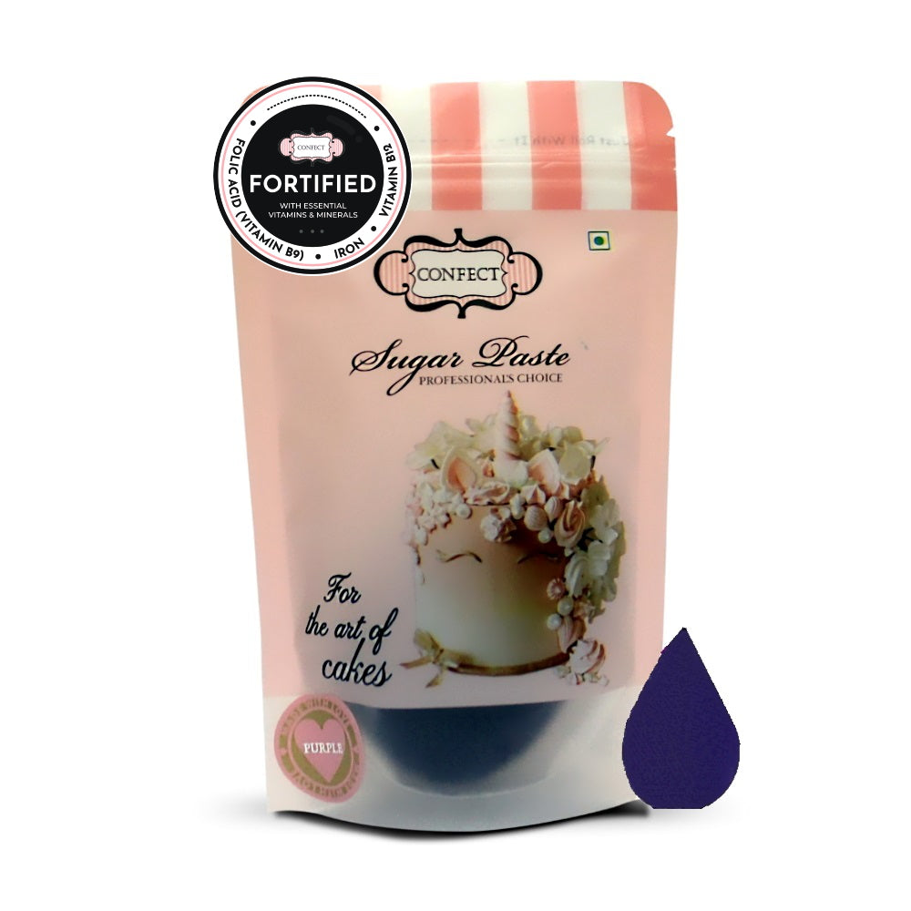 Confect Purple Fondant | Edible Nutritional Sugarpaste | Grocsy