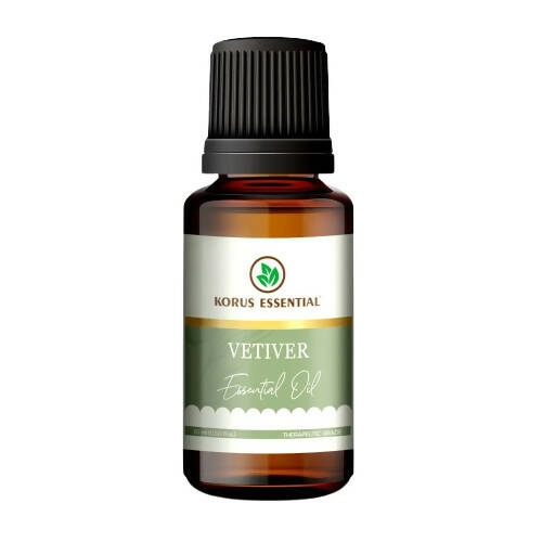 Korus Essential Vetiver Essential Oil - Therapeutic Grade | Grocsy