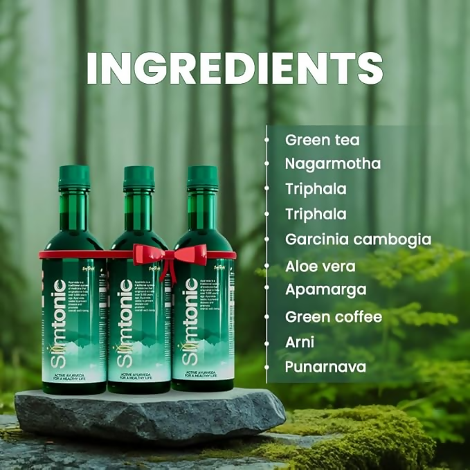 Saptarishi Slimtonic ?Natural Ayurvedic Weight Loss Tonic with 25+ Herbs for Detox & Fat Burn | Grocsy