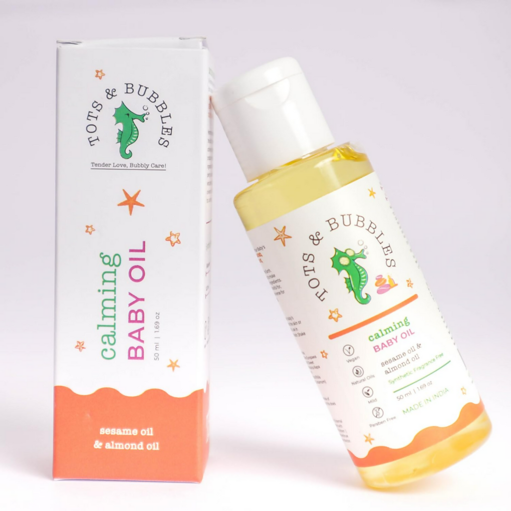 Tots & Bubbles Calming Baby Massage Oil | Grocsy