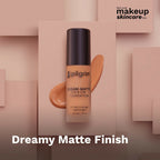 Pilgrim Dream Matte Serum Foundation With Matte & Poreless All Day Coverage Lightweight - Rich Caramel | Grocsy