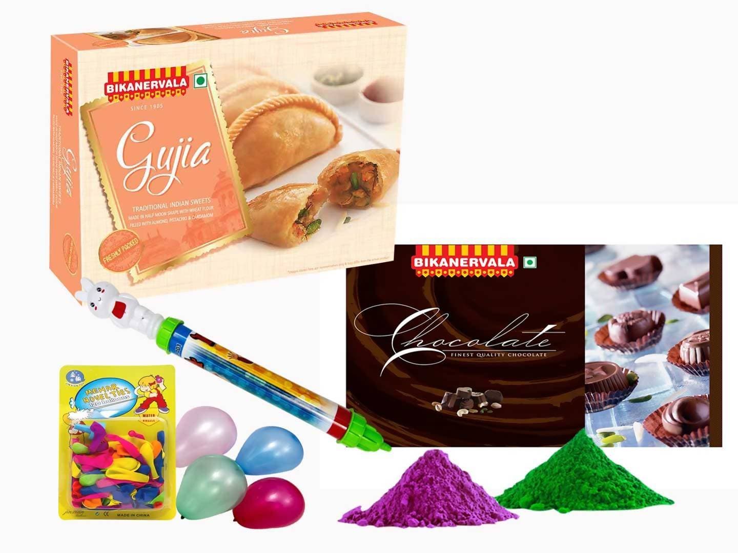 Bikano Chocolates with Ghujia On Holi | Grocsy