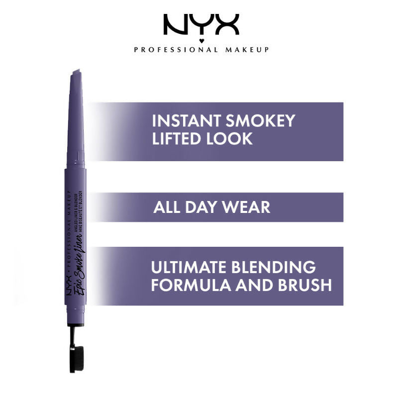 NYX Professional Makeup Epic Smoke Angled Liner & Blender - Violet Flash | Grocsy