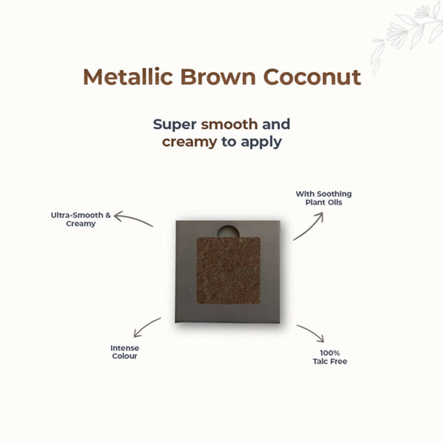Disguise Satin Smooth Eyeshadow Squares - Metallic Brown Coconut 212 | Grocsy