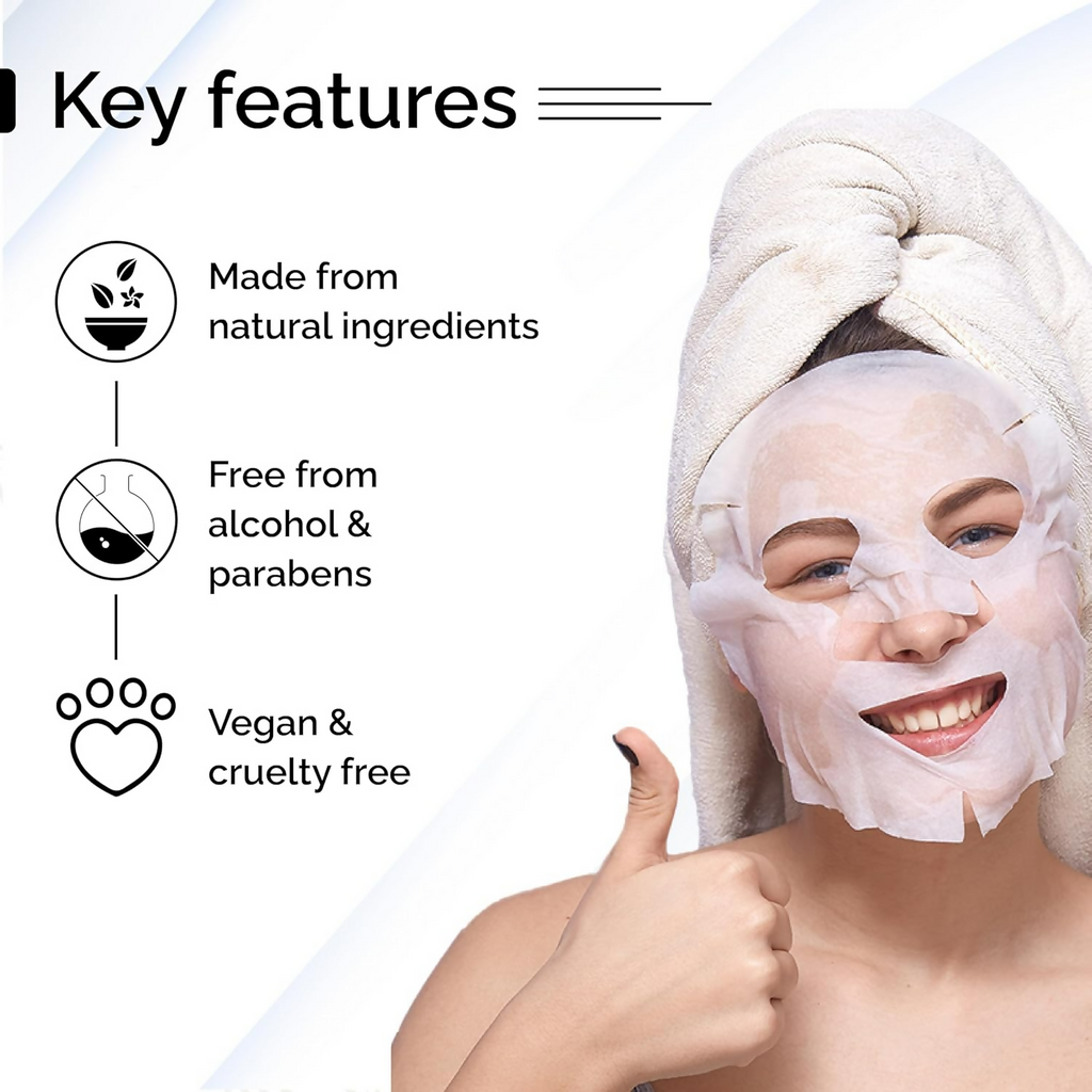 Pyoura Turmeric Infused Face Sheet Mask | Grocsy