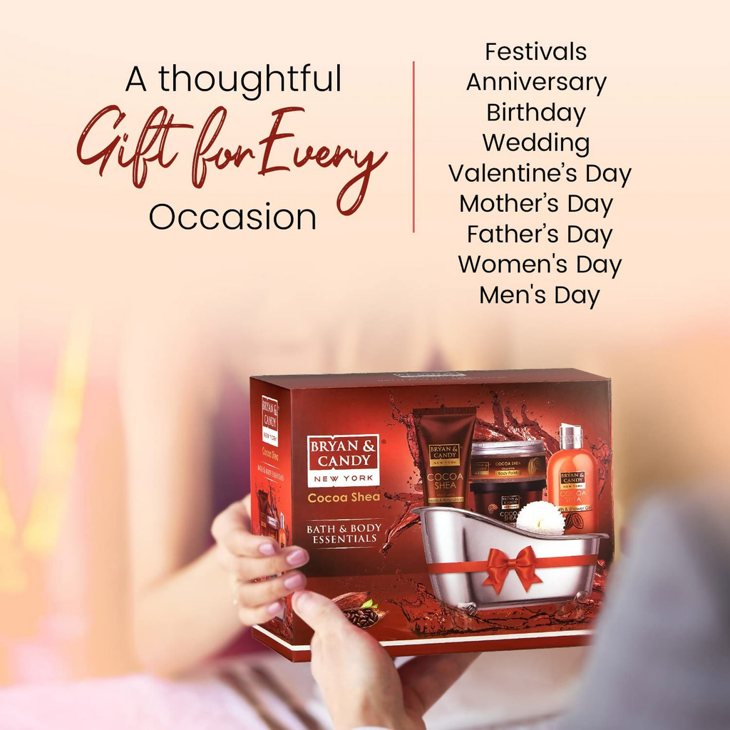 Bryan & Candy Cocoa Shea Bath Tub Collection Gift Set Kit | Grocsy