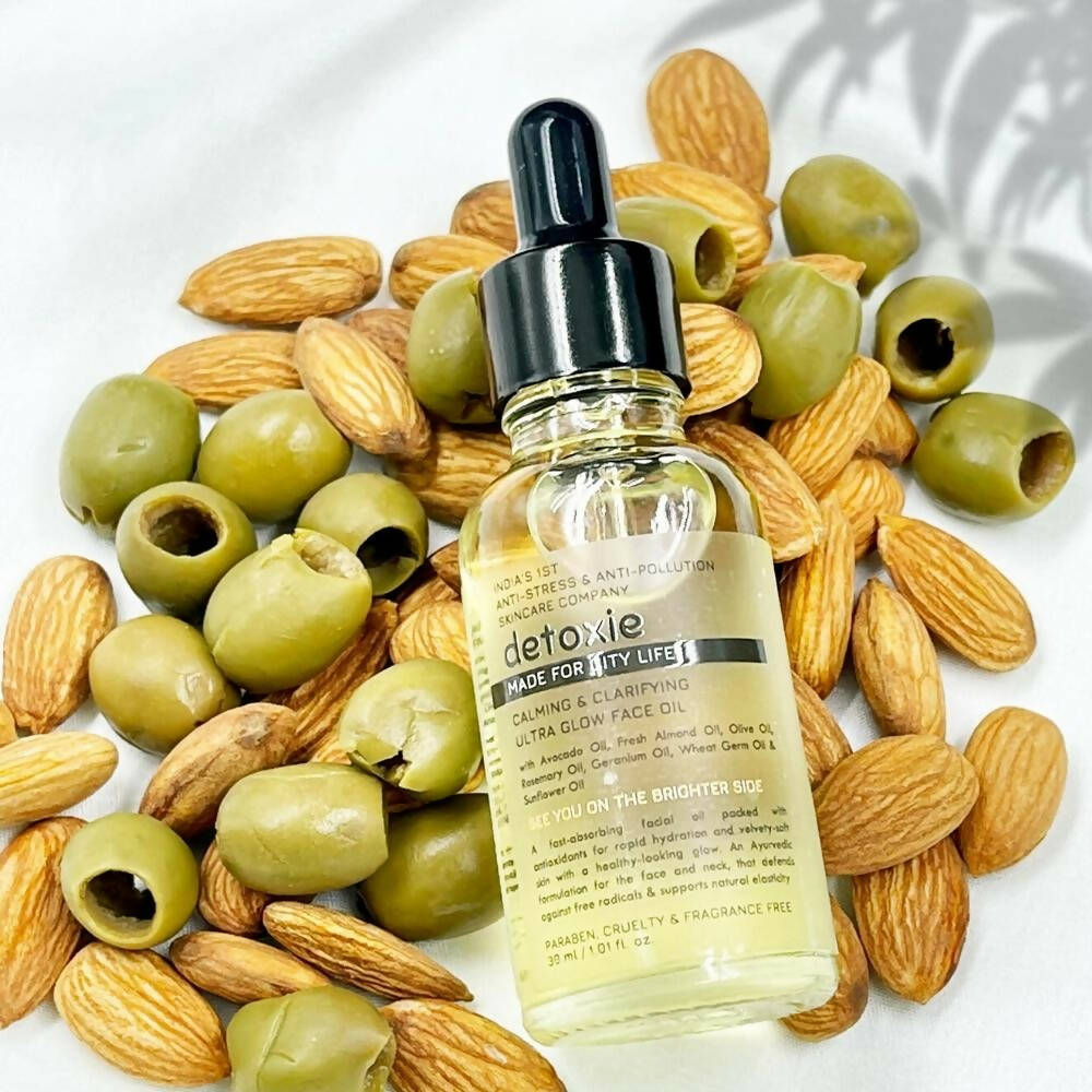 Detoxie Calming & Clarifying Ultra Glow Face Oil | Grocsy