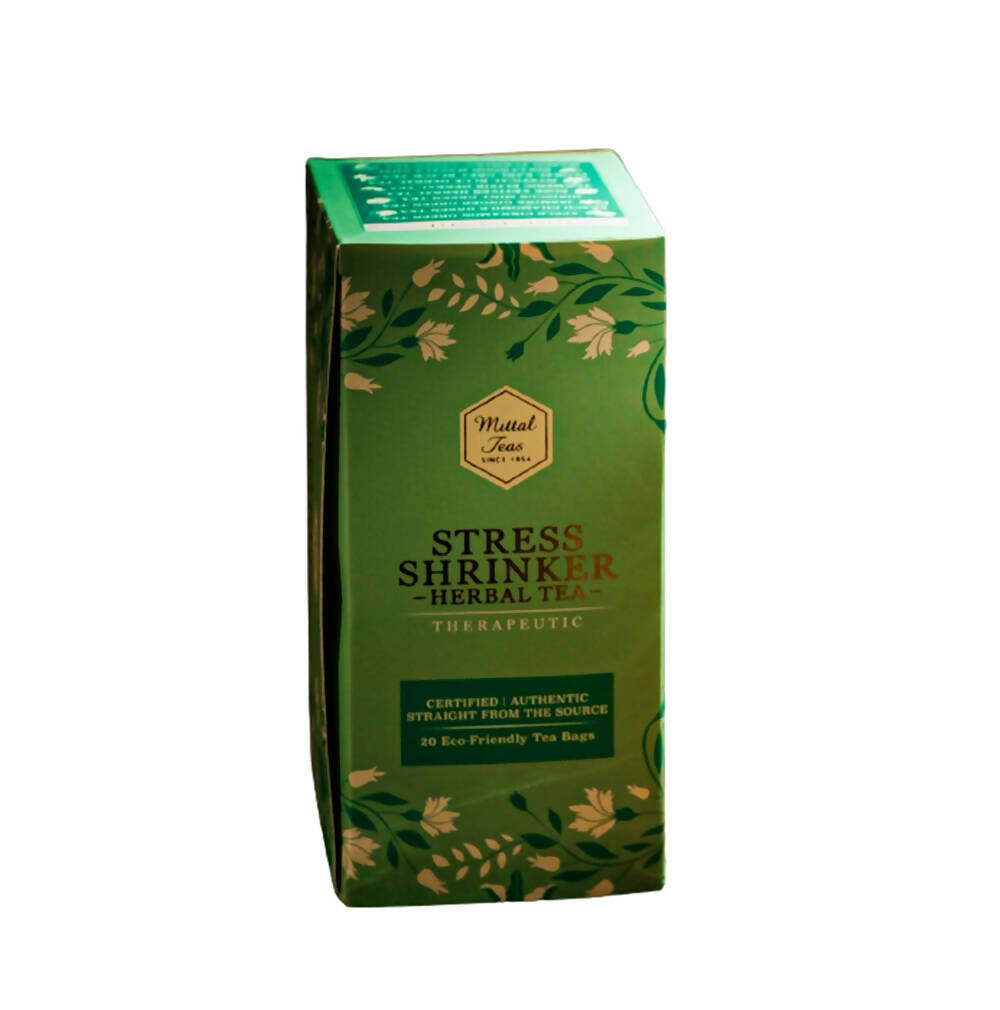 Mittal Teas Stress Shrinker Herbal Tea - Eco-Friendly Bags | Grocsy