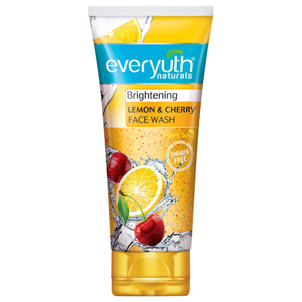 Everyuth Naturals Brightening Lemon & Cherry Face Wash | Grocsy