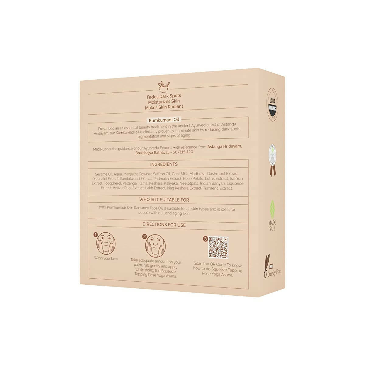 Ayuga 100% Kumkumadi Skin Radiance Face Oil | Grocsy