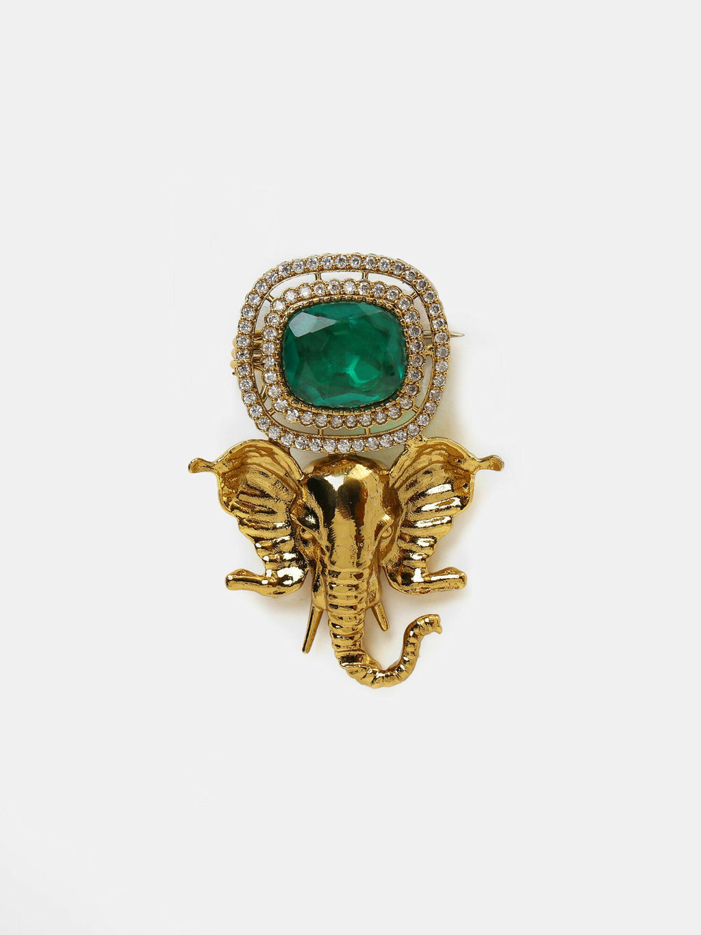 Ruby Raang Ganesha Imprint Brooch | Grocsy
