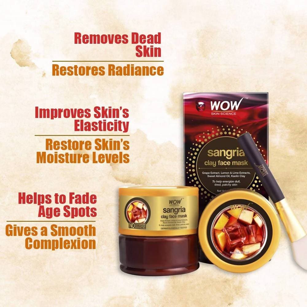 Wow Skin Science Sangria Clay Face Mask | Grocsy