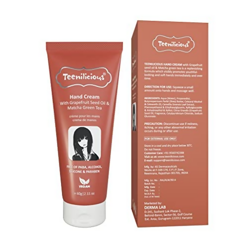 Teenilicious Hand Cream With Grapefruit Seed Oil & Matcha Green Tea | Grocsy