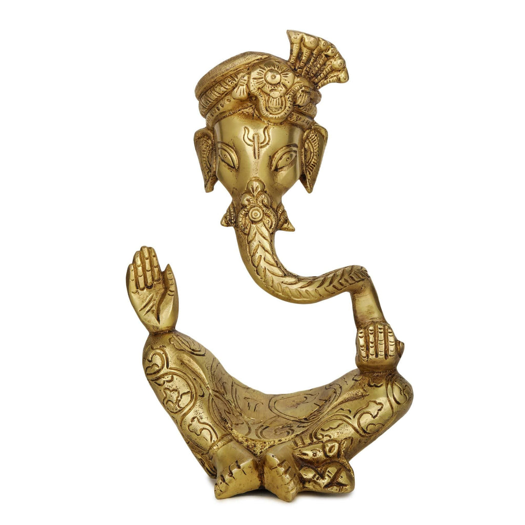 Devlok Vighnaharta Ganpati Pital Murti Idol | Grocsy