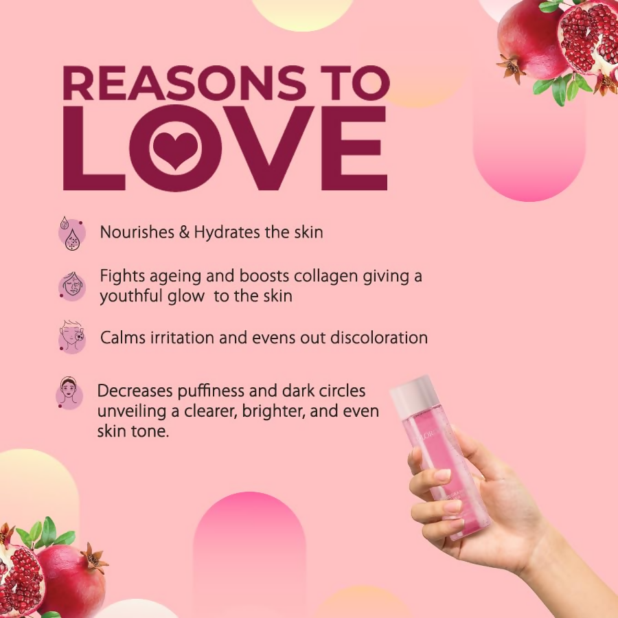 Colorbar Pomegranate Fat Water Pore Refining Toner Serum | Grocsy