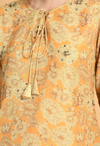 Joban Fashion Mustard Maslin Kurta Set | Grocsy
