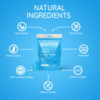 Purna Gummies Hair Biotin Blueberry Sugar Free Gummies with Vitamin B12 for Hair & Nails | Grocsy