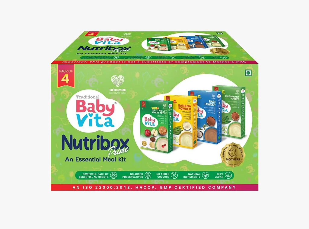 BabyVita Arbanox Nutribox Prime Essential Meals For Little Ones Variety of Nutrient-Packed Powders Combo | Grocsy