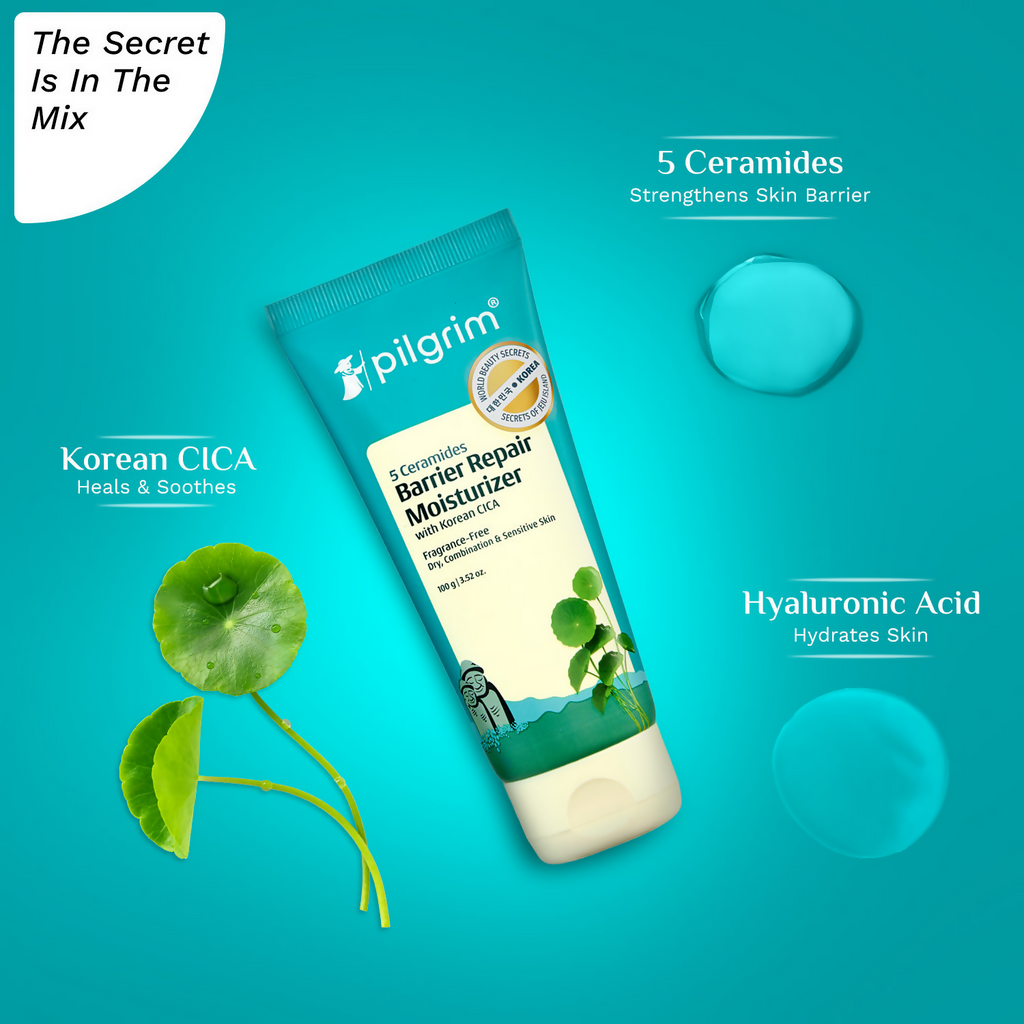 Pilgrim 5 Ceramides Barrier Repair Moisturizer | Grocsy