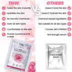 The Natural Wash Rose Face Sheet Mask | Grocsy