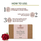 Samisha Organic Rose Petals Anti Aging Bathing Bar | Grocsy