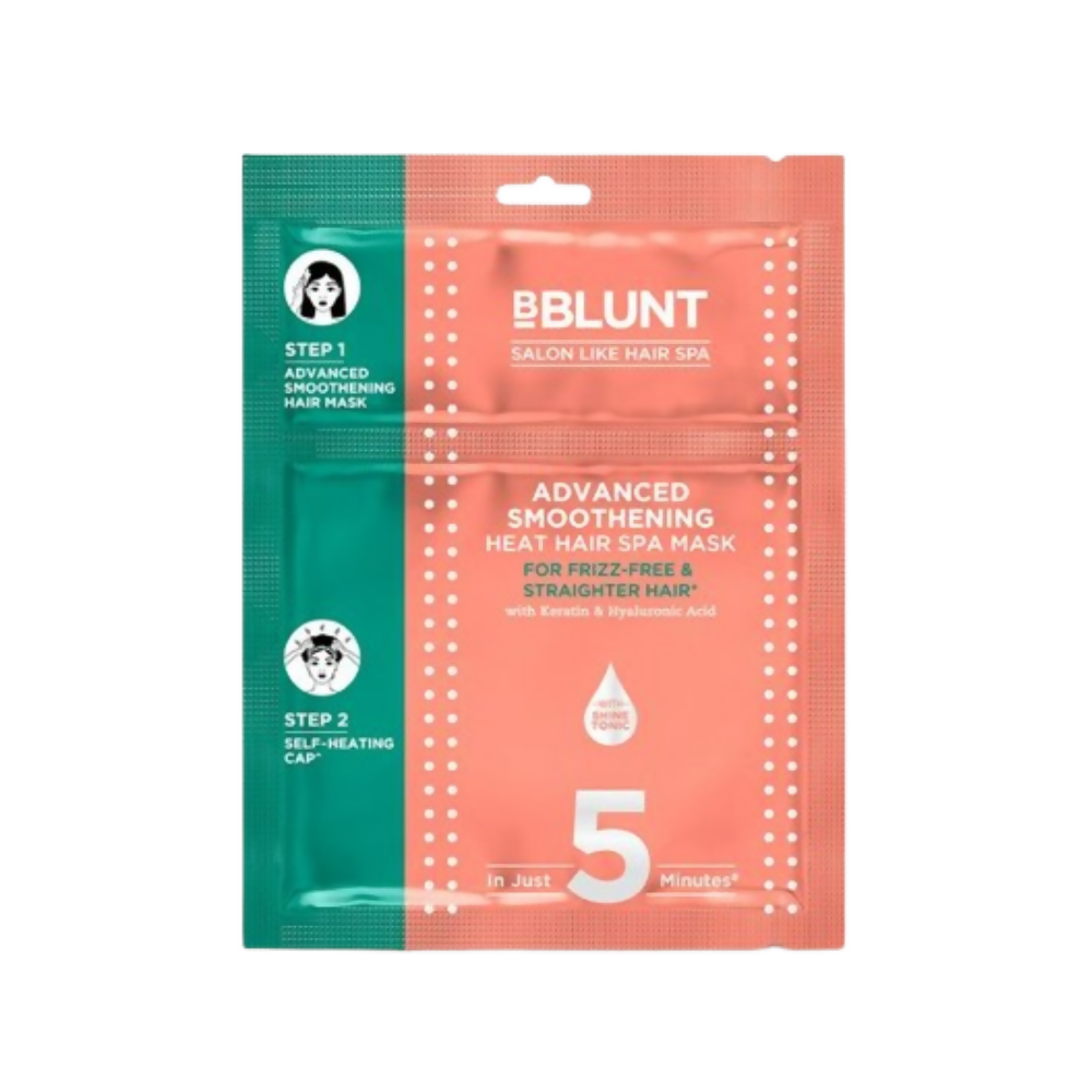 BBlunt Advanced Smoothening Heat Hair Spa Mask with Keratin & Hyaluronic Acid | Grocsy
