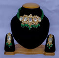 Joban Fashion Hand Made High Quality Gold Plated Base Metal Alloy Kundan Stone Studded Kundan Jewellery Set | Grocsy