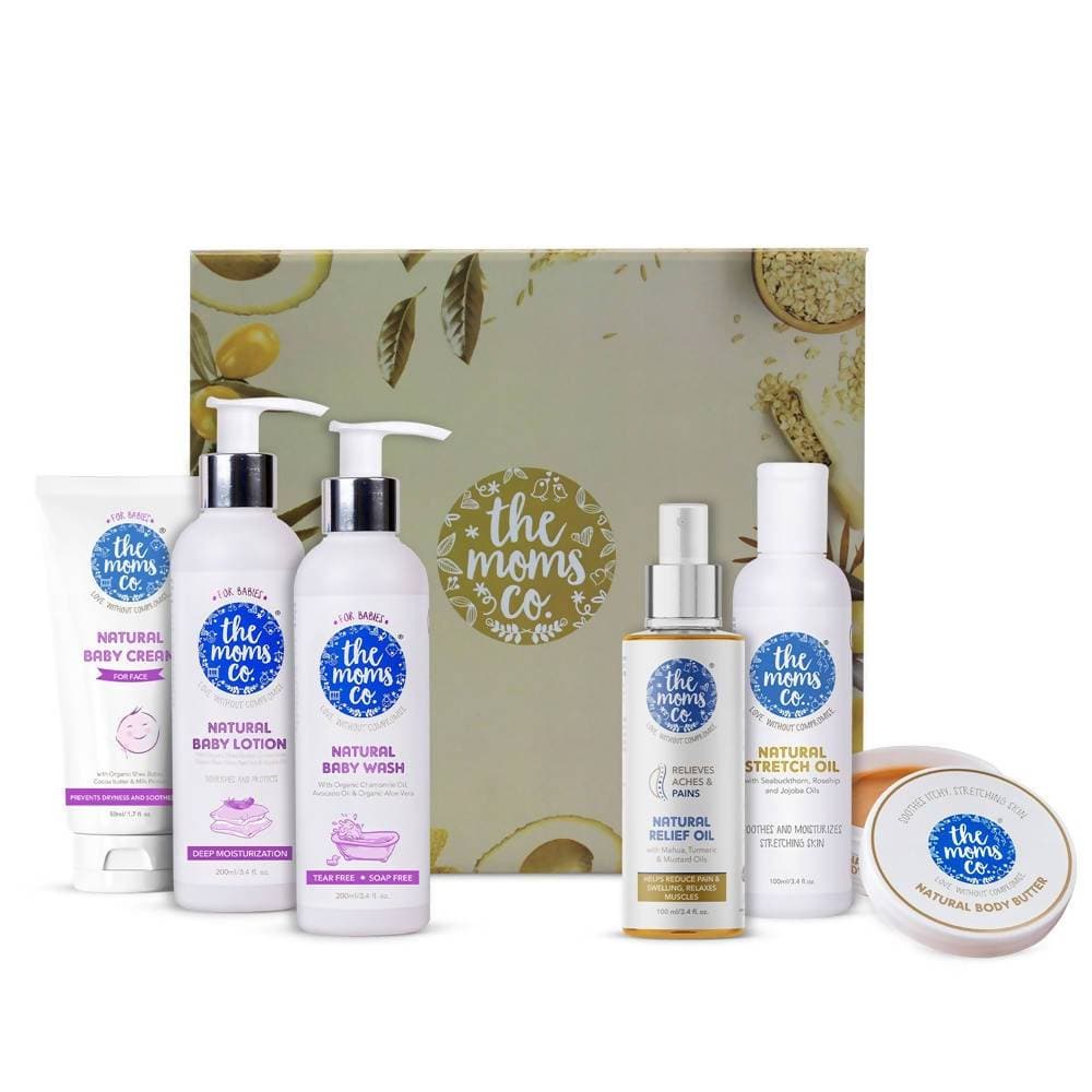 The Moms Co Natural Mom And Baby Signature Gift Box | Grocsy