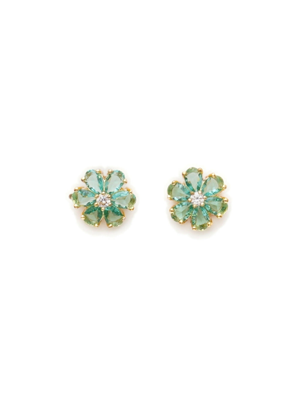 stone stud (mint green ) - Ruby Raang | Grocsy