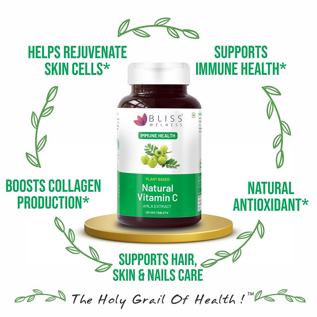 Bliss Welness Natural Vitamin C Tablets | Grocsy
