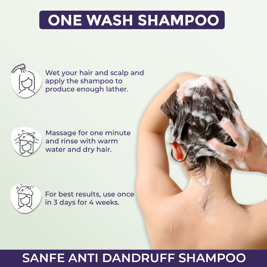 Sanfe Anti Dandruff One Wash Shampoo | Grocsy