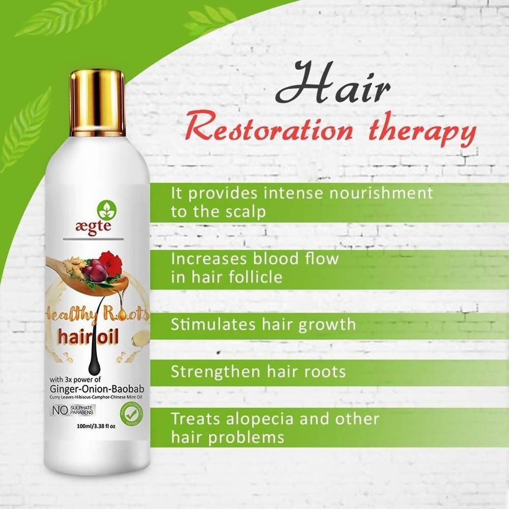 Aegte Healthy Roots Hair Oil | Grocsy