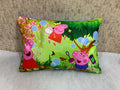 Unique Fashion Microfibre Filled Cushion For Kids - Peppa Pari Green | Grocsy