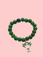NVR Men & Women Green Artificial Beads Stylish Bracelet | Grocsy