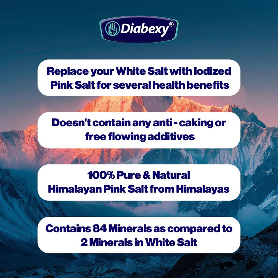 Diabexy Iodized Himalayan Pink Salt | Grocsy