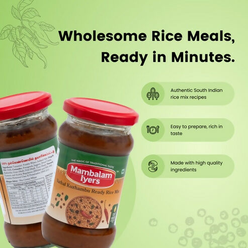 Mambalam Iyers Vathal Kuzhambu Ready Rice Mix | Grocsy