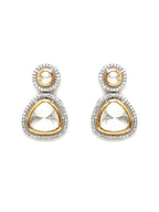 Kundan Earrings (silver) - Ruby Raang | Grocsy