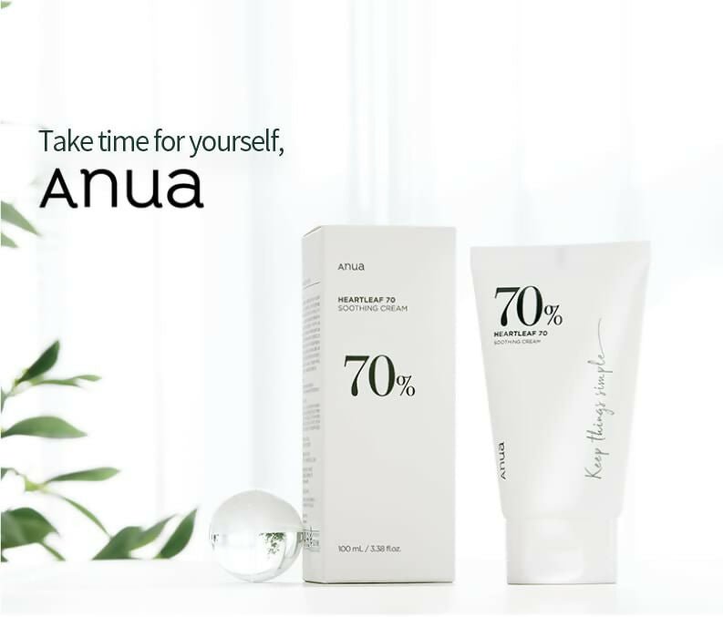 Anua Heartleaf 70% Soothing Cream - Moisturizing, Soothing The Skin, Panthenol, Ceramide, Moisture Barrier - Korean Skincare | Grocsy