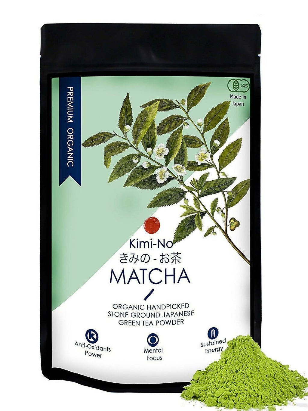 Wishcare Kimino Japanese Organic Premium Grade Matcha Green Tea Powder | Grocsy